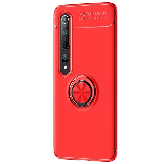 Xiaomi Mi 10 CaseUp Finger Ring Holder Kılıf Kırmızı 2